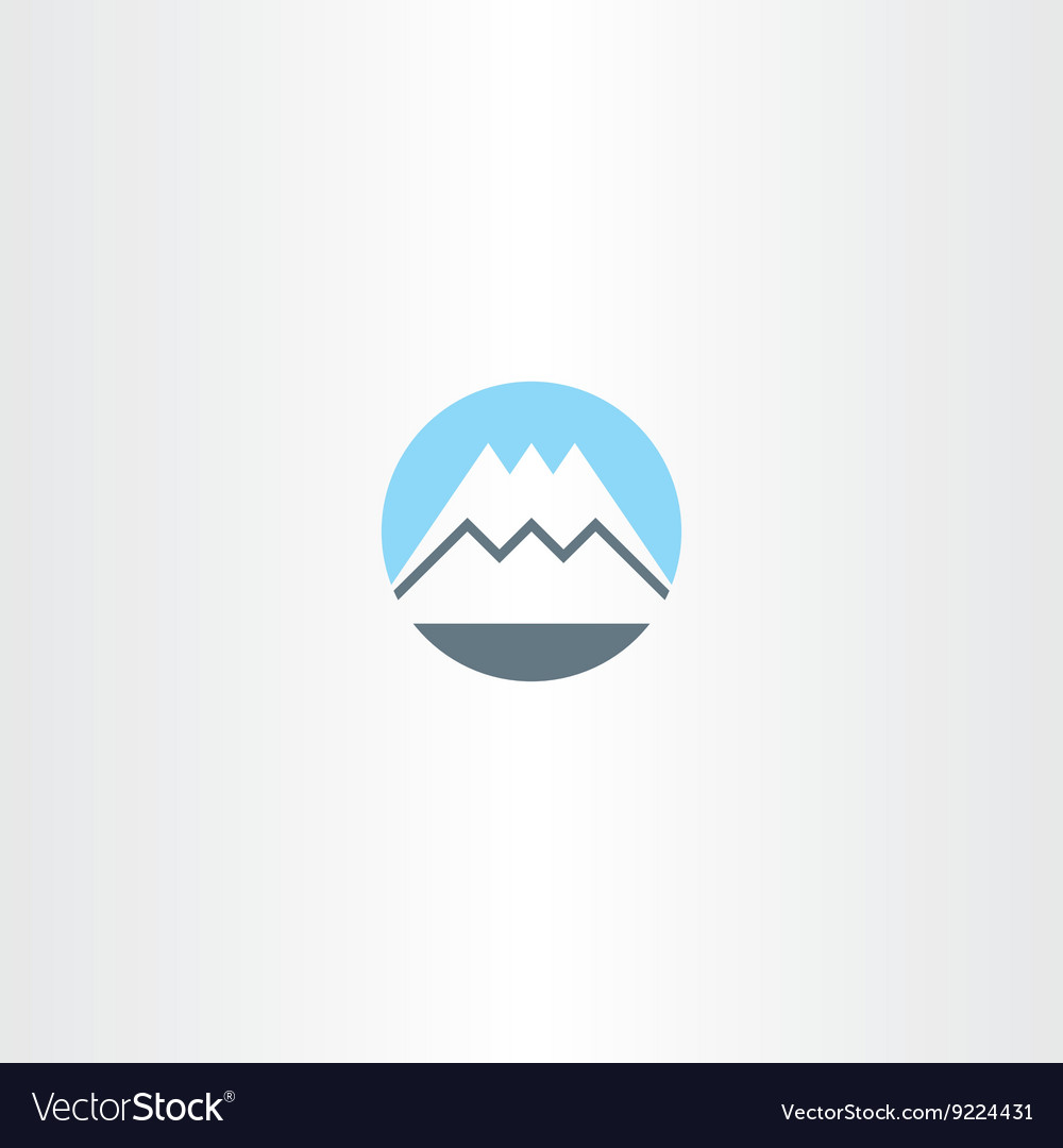 Snow mountain icon sign symbol