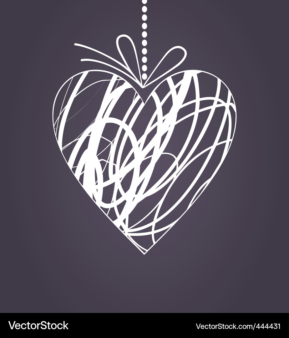 Wedding heart2 Royalty Free Vector Image - VectorStock