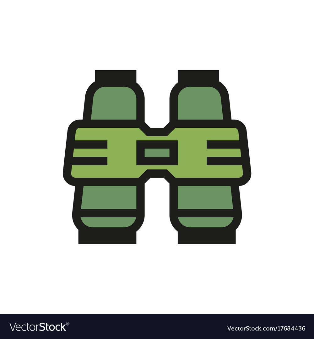 Binoculars icon on white background