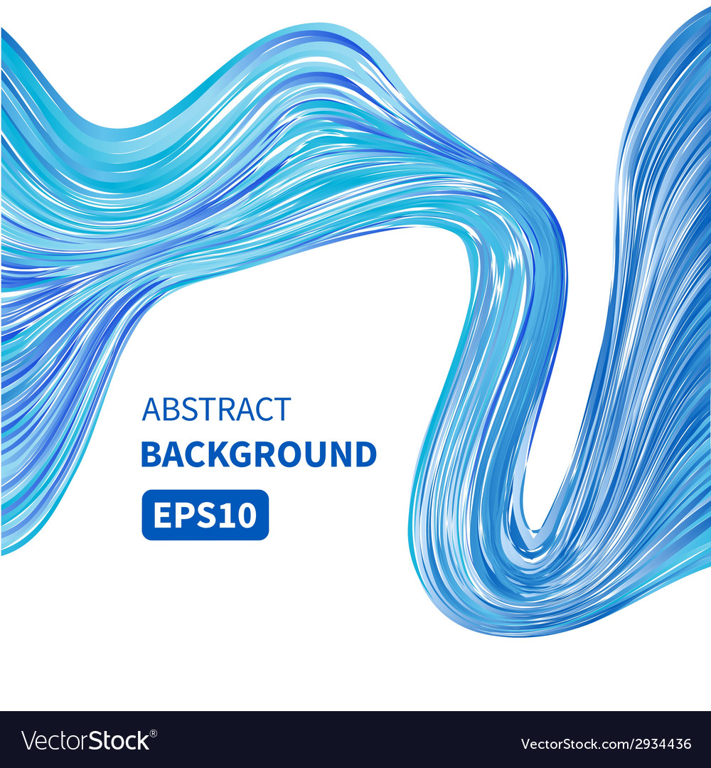 Blue wave Royalty Free Vector Image - VectorStock