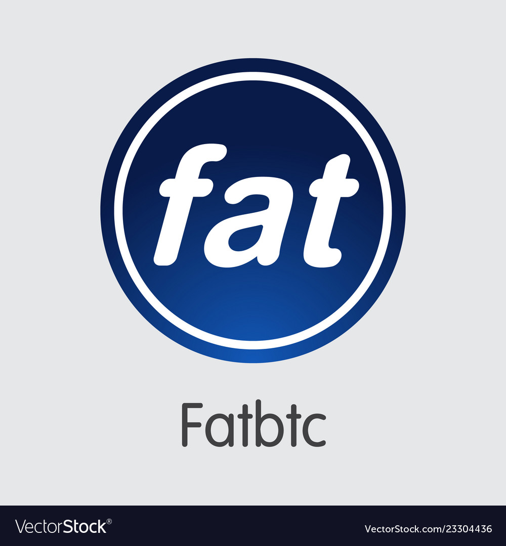 Exchange - fatbtc the crypto coins vector image Exchange - fatbtc the crypto coins