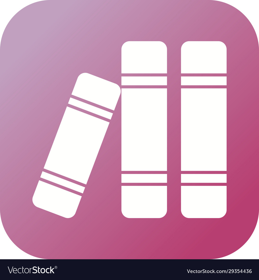 Unique books glyph icon Royalty Free Vector Image