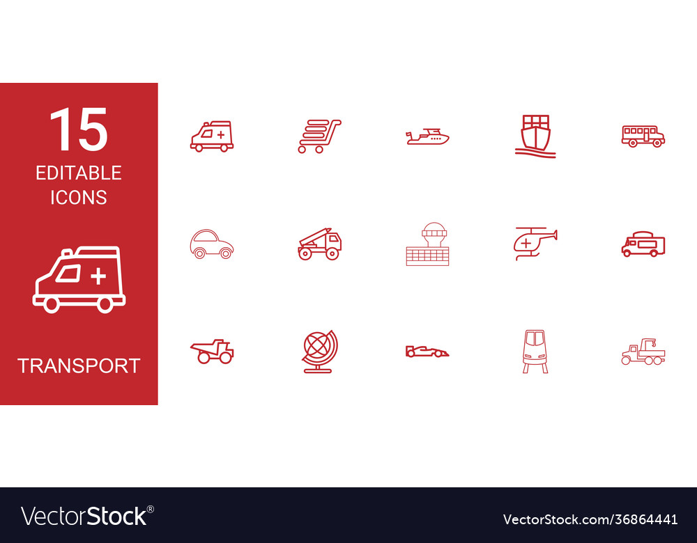 15 transport icons