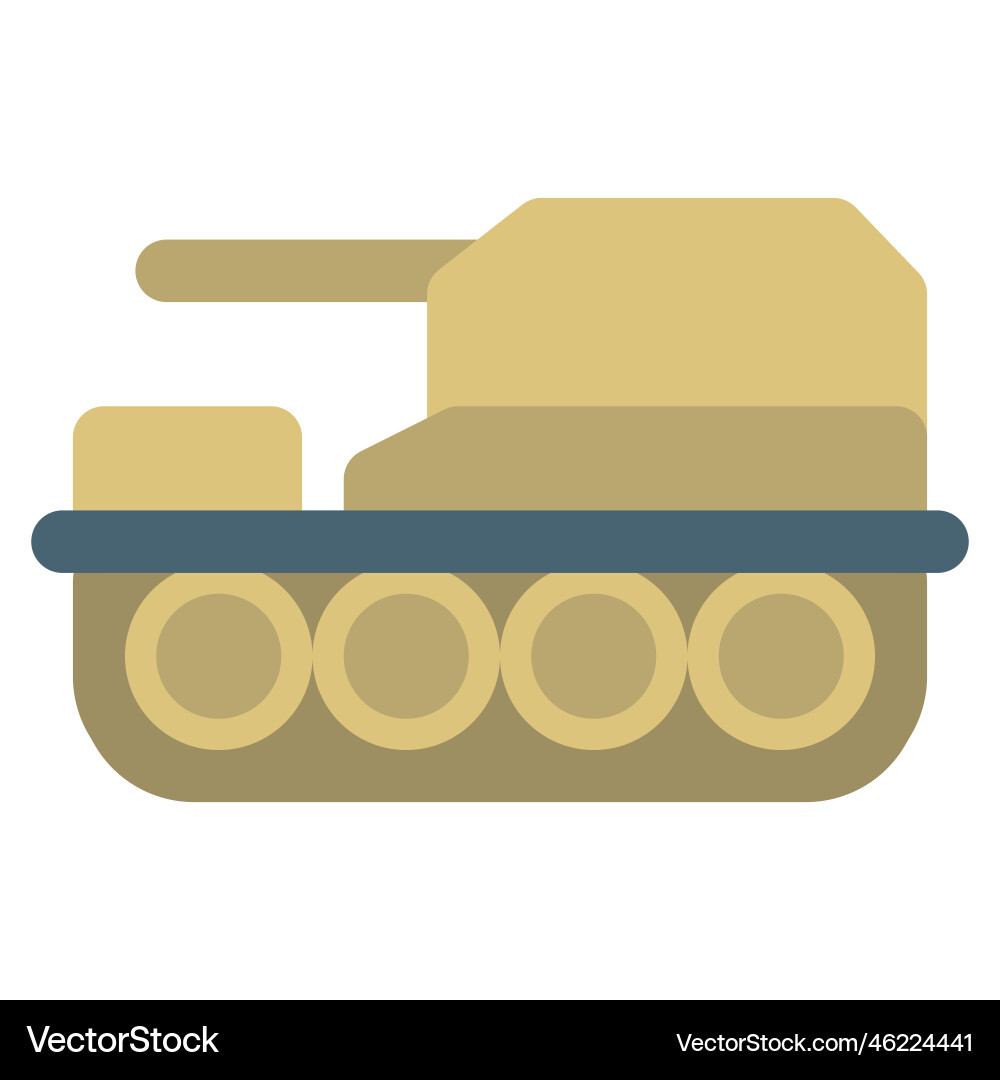 Advance heavy-duty main battle tank Royalty Free Vector