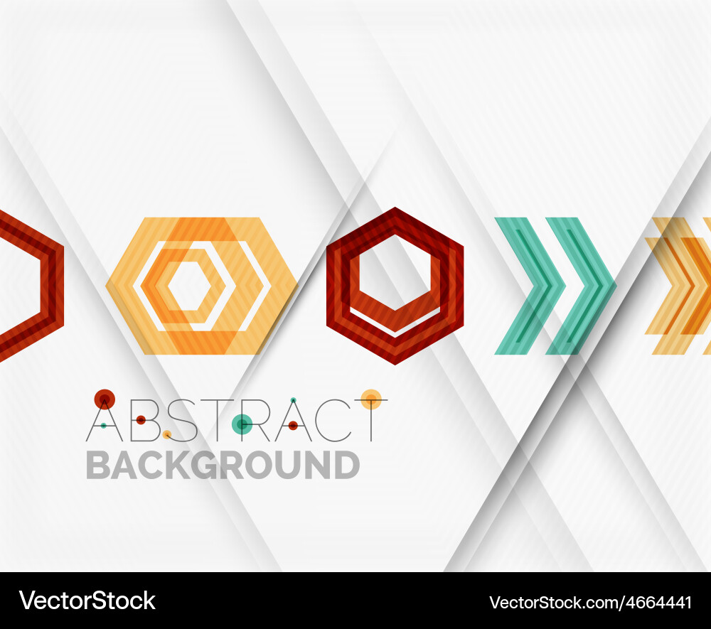 Geometric abstract background arrow design Vector Image
