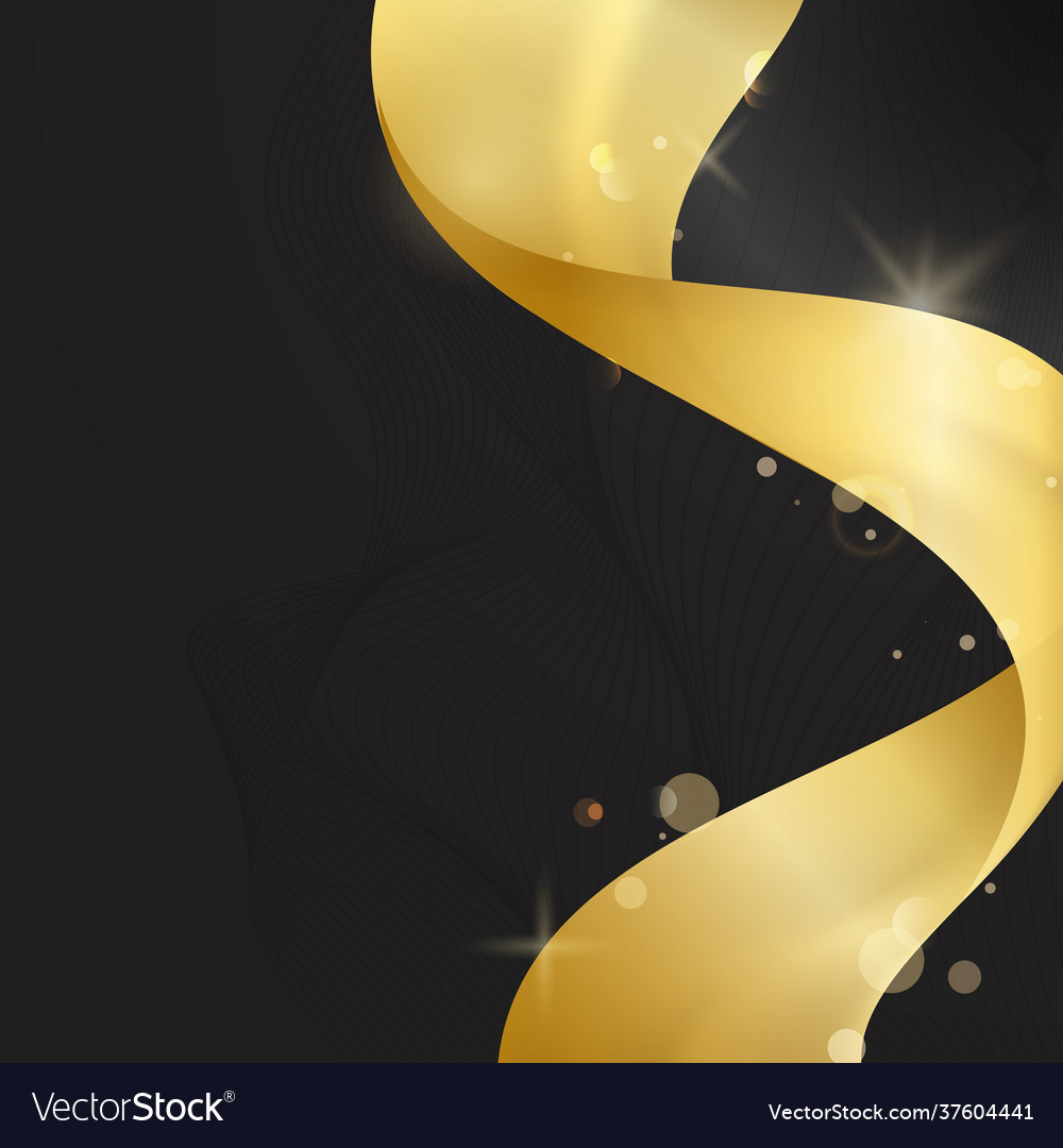 Gold wave abstract background