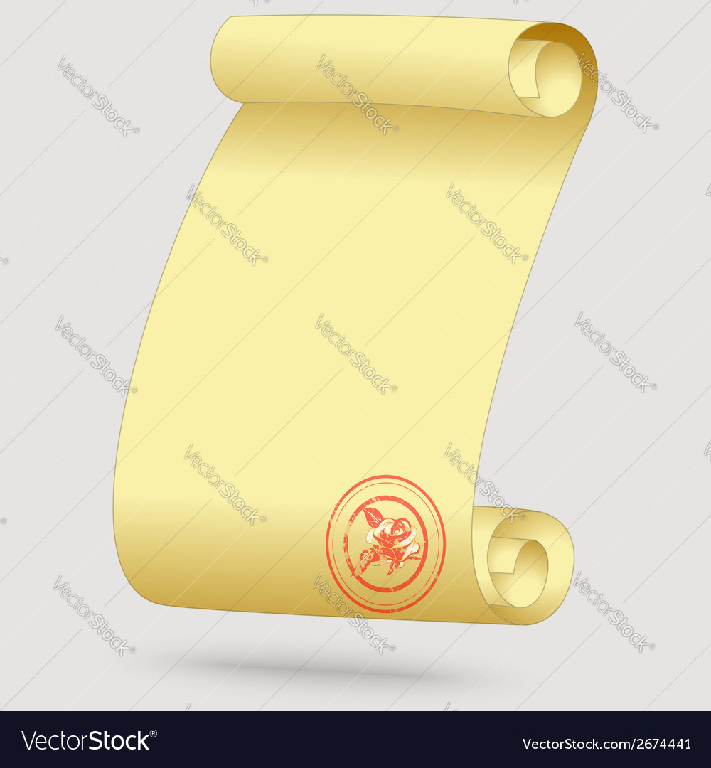 Greeting card in the form of a scroll