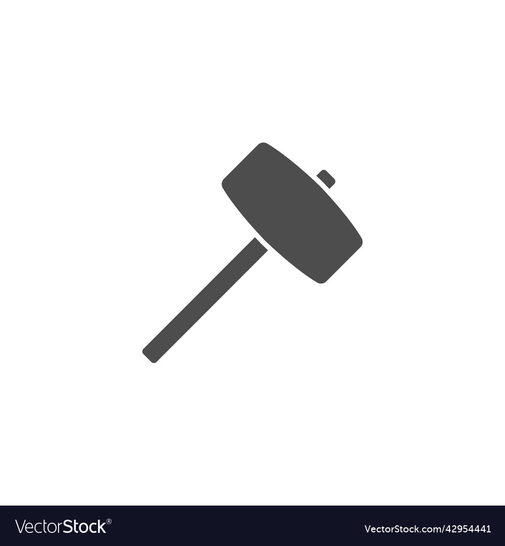 Hammer Icon Logo flaches Design