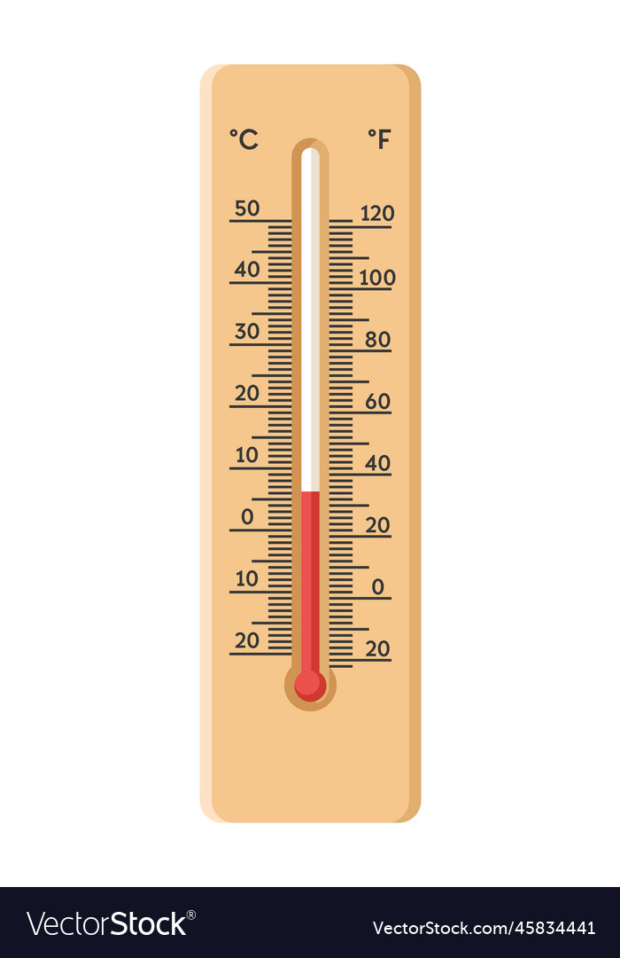 Indicating temperature with thermometer tools Vector Image