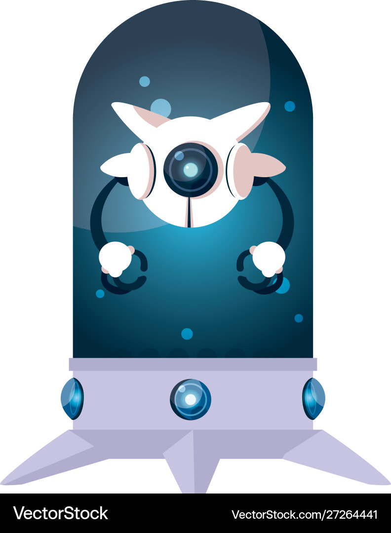 Isolated technology robot design Royalty Free Vector Image