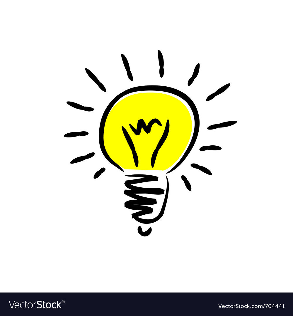 Light bulb Royalty Free Vector Image - VectorStock