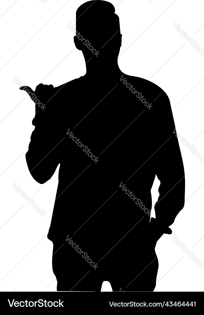 Man silhouette Royalty Free Vector Image - VectorStock