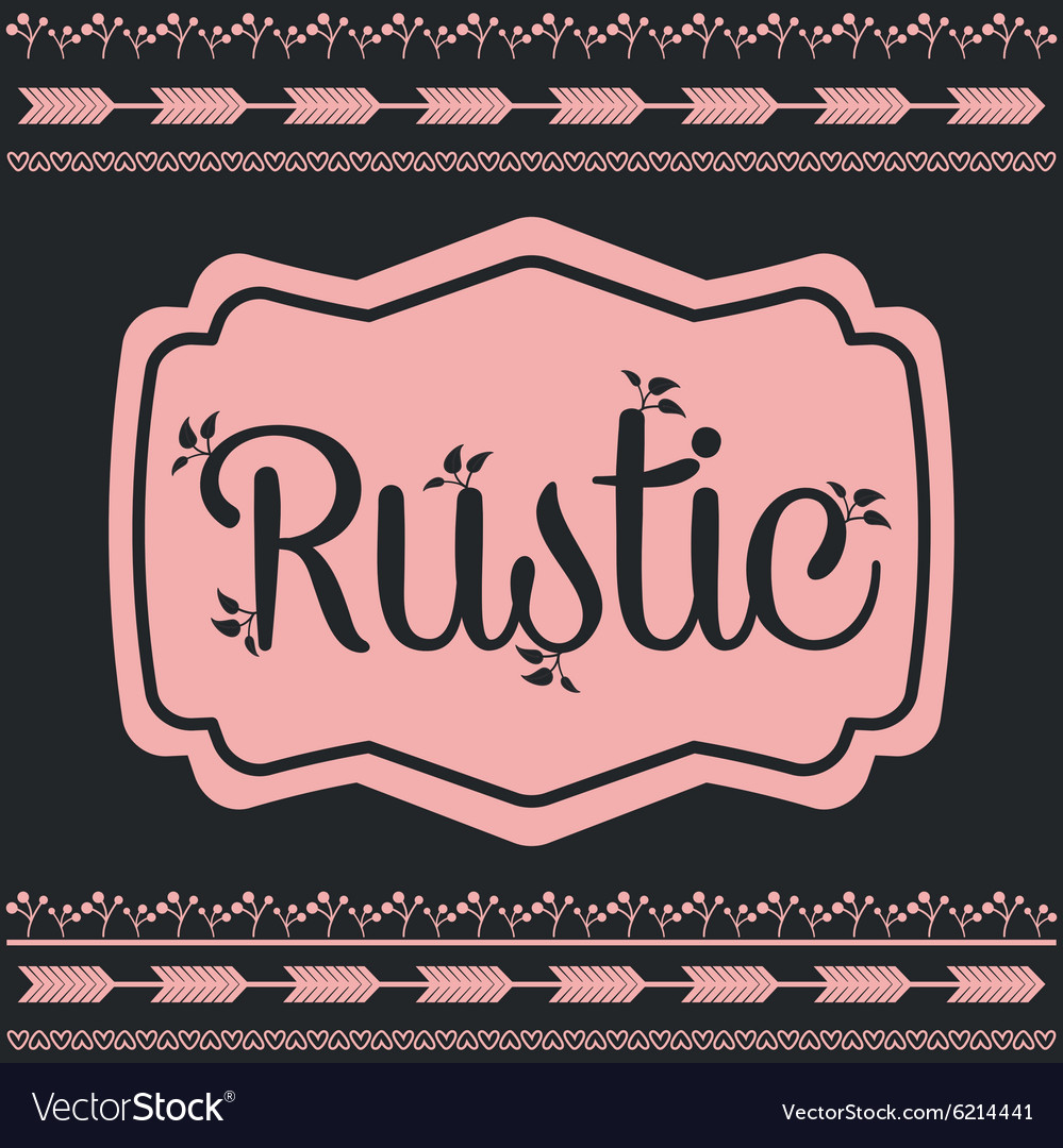 Rustic graphic design