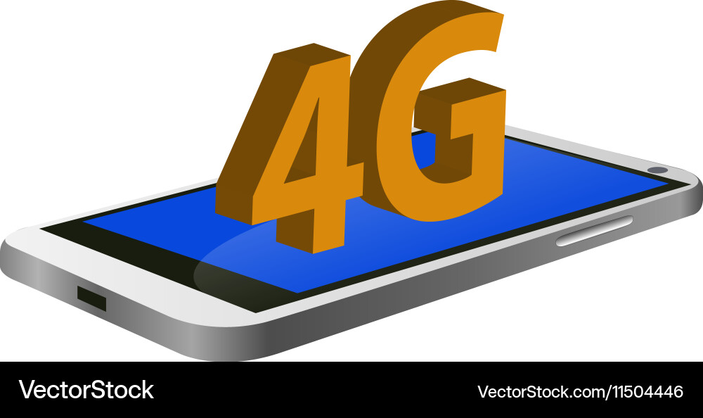 Isolated cellphone Royalty Free Vector Image - VectorStock