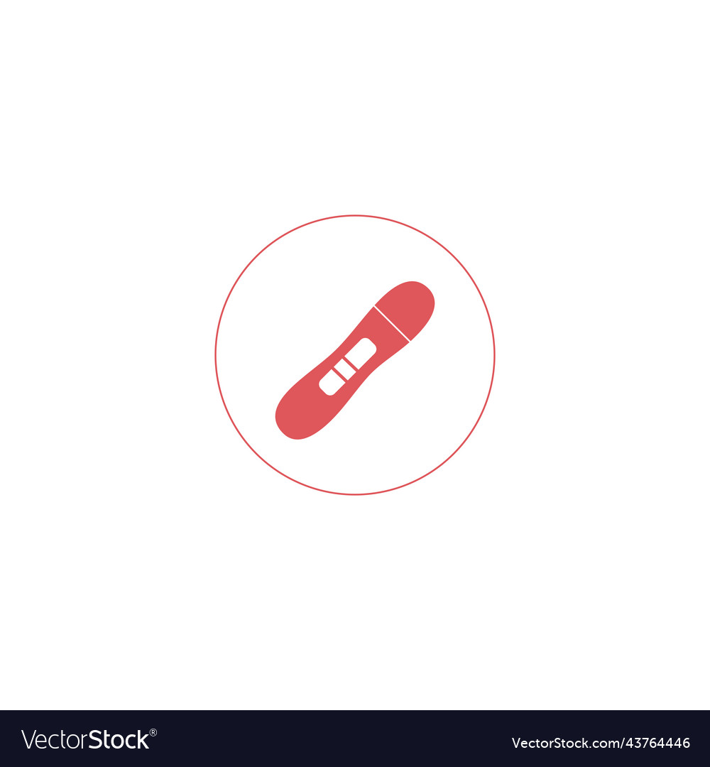 Pregnancy test icon fertility concept symbol