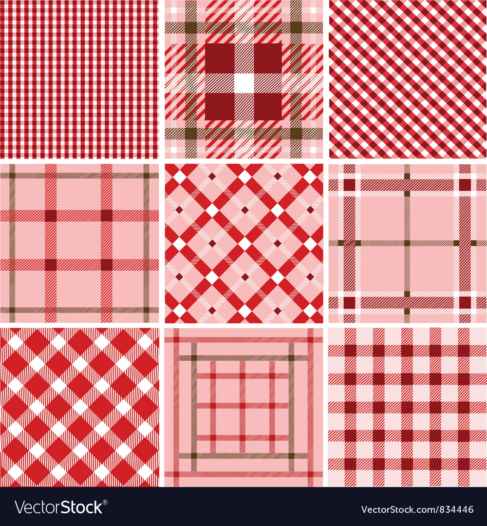 Set of plaid patterns