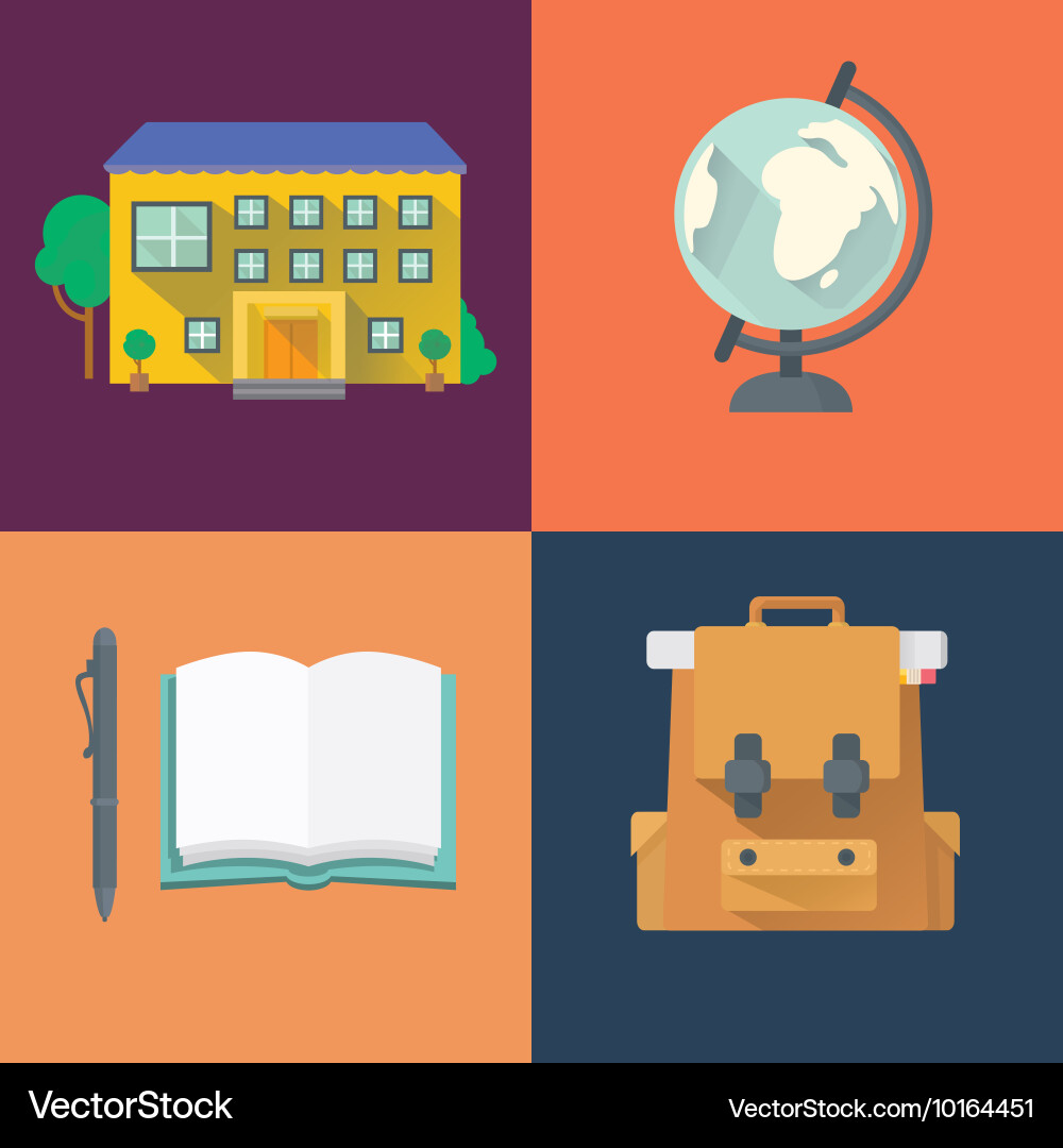 Back to school concept Royalty Free Vector Image