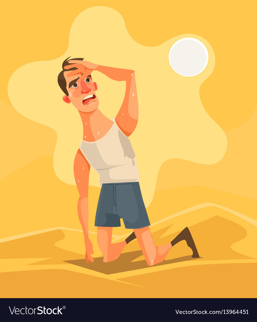 Hot weather and summer day Royalty Free Vector Image