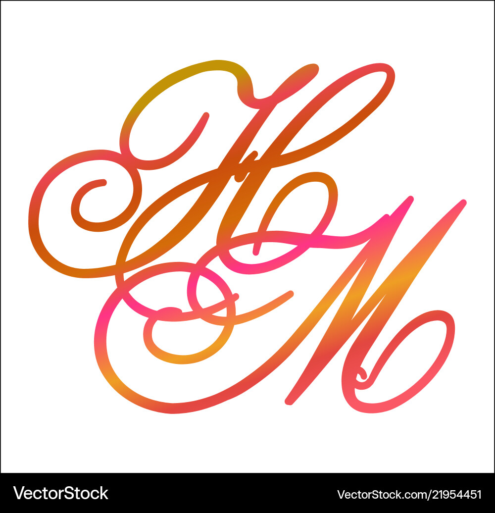 Monogram Royalty Free Vector Image - VectorStock