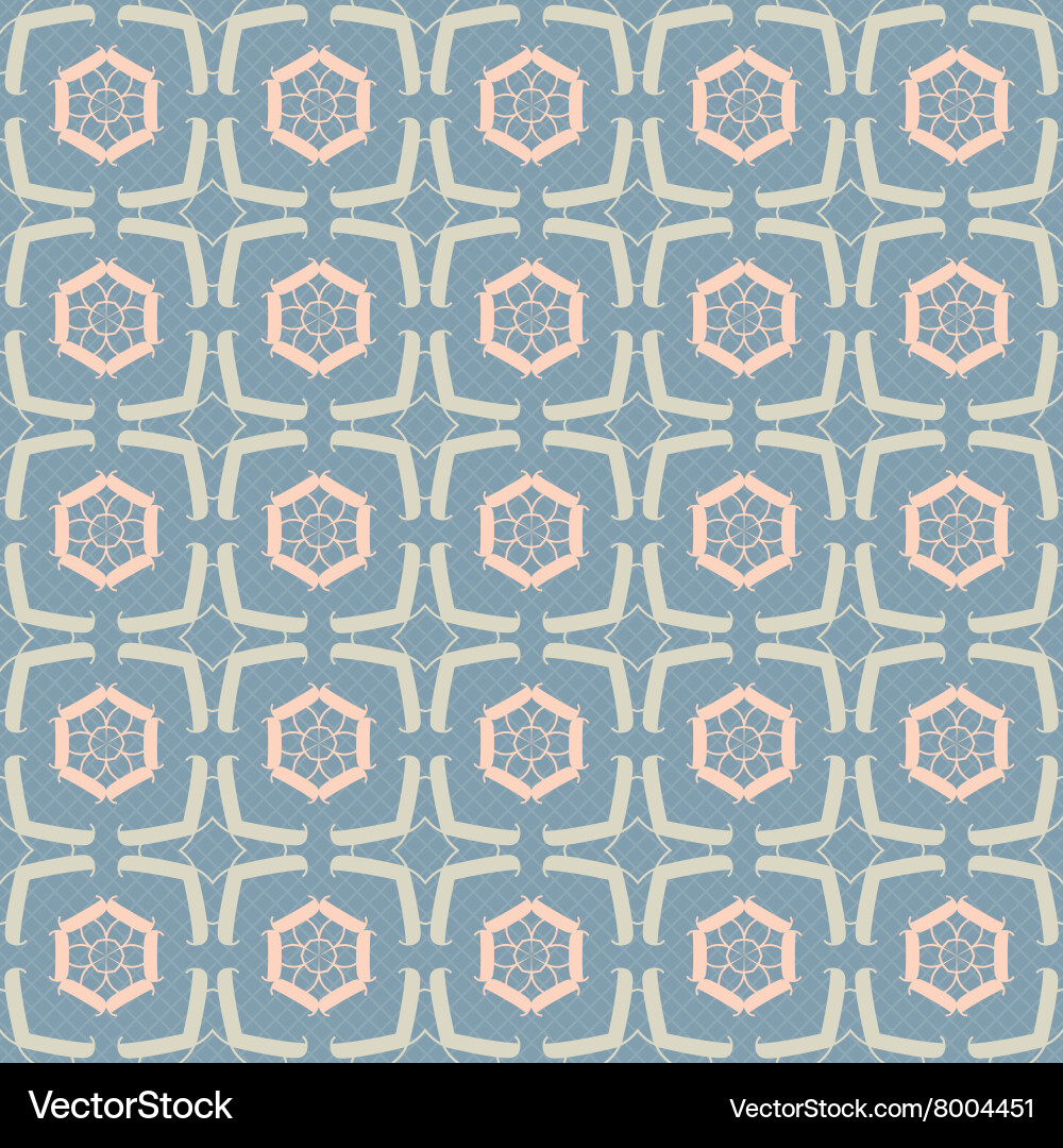Seamless ornament pattern tile Royalty Free Vector Image