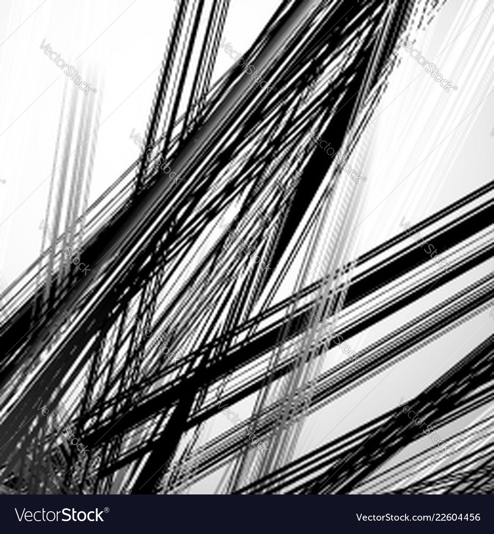 Abstract geometric with random chaotic elements vector image Abstract geometric with random chaotic elements