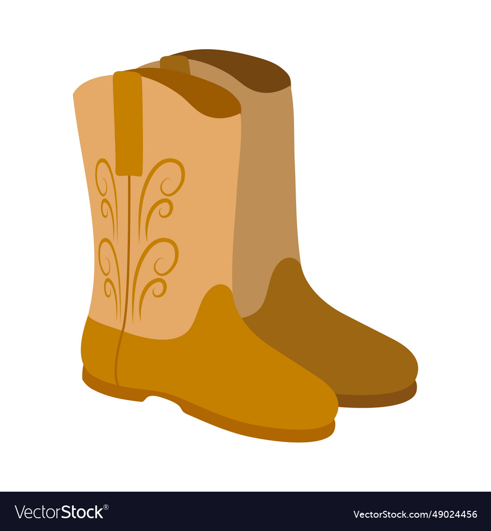 Cowboy boots Royalty Free Vector Image - VectorStock