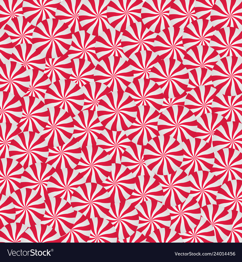 Pfefferminz Creme Bonbons Hintergrund Spiral rot