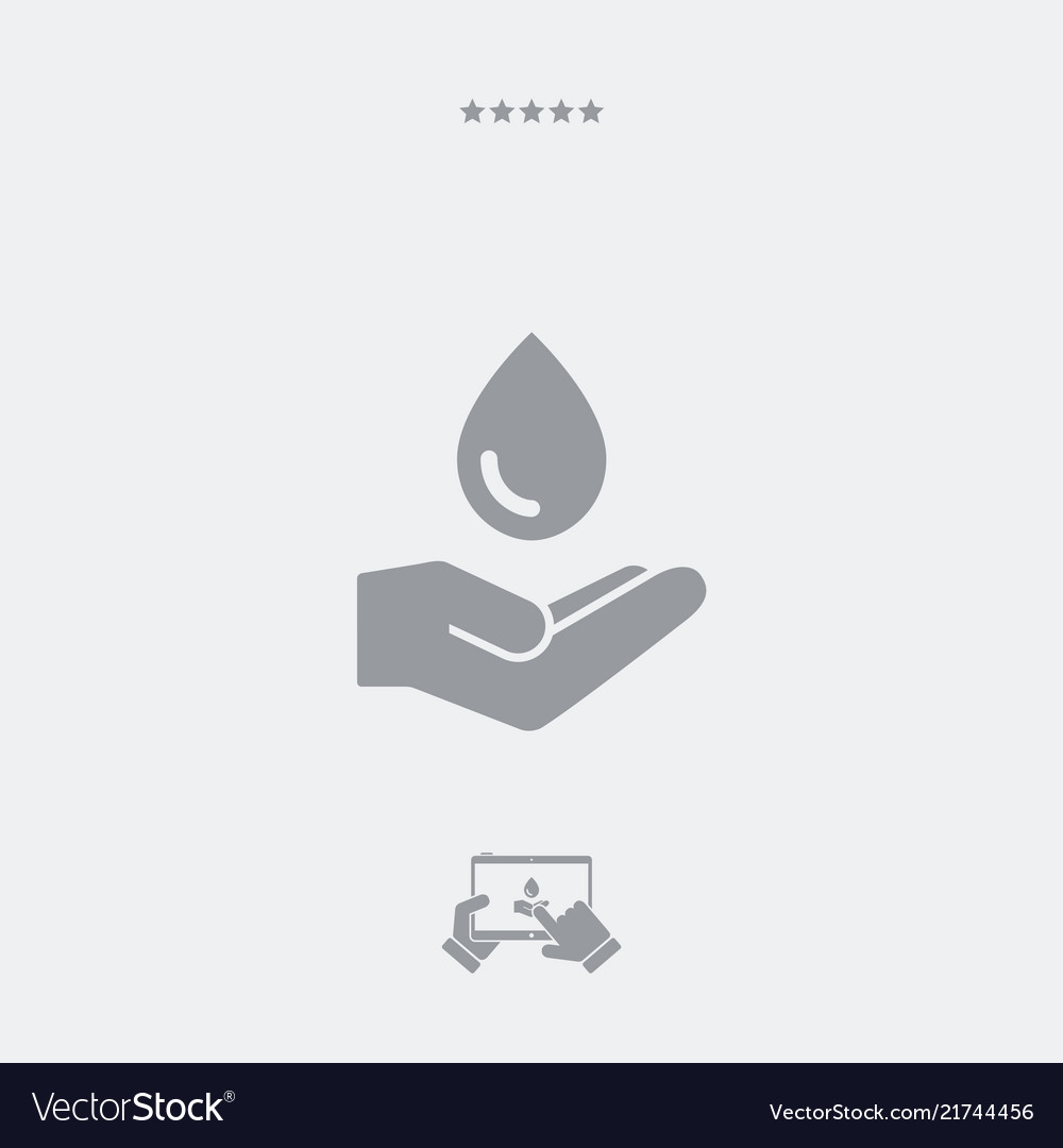 Water drop - minimal modern icon