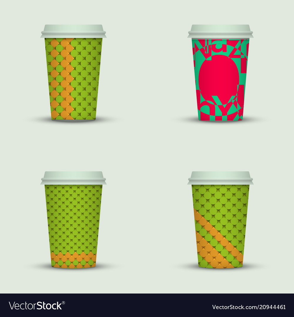 coffee cup to go creative coffee cup template vector image
