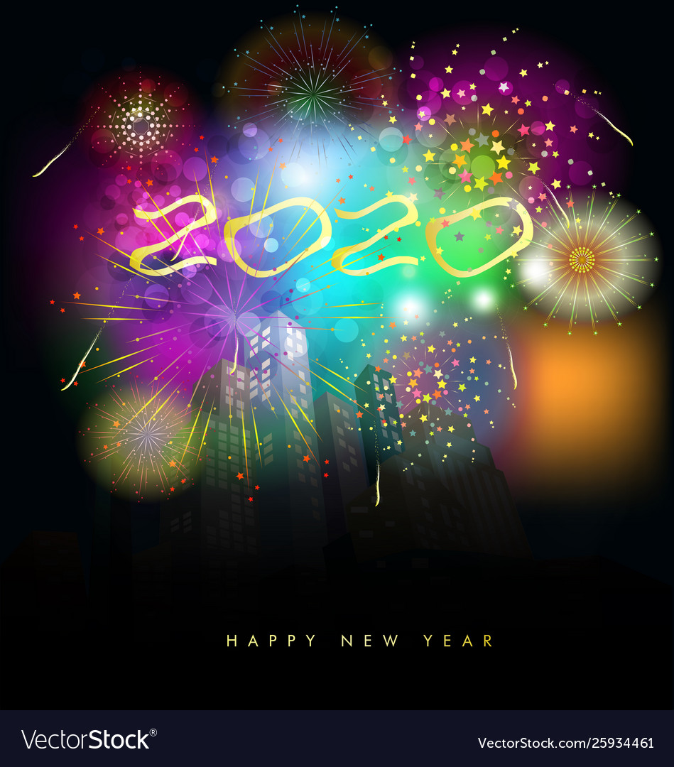 Happy new year 2020 merry christmas chinese Vector Image