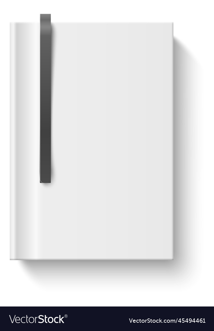 Office stationery realistic white notepad