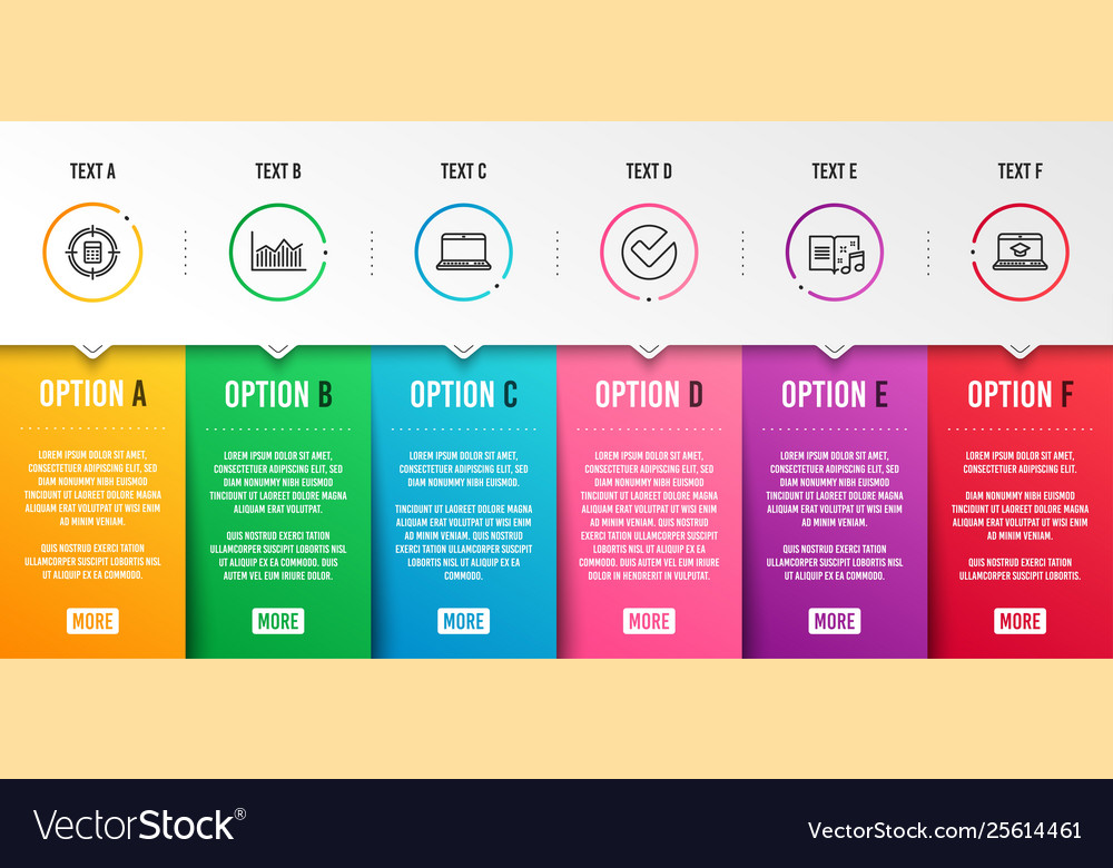 Verify calculator target and notebook icons set vector image Verify calculator target and notebook icons set