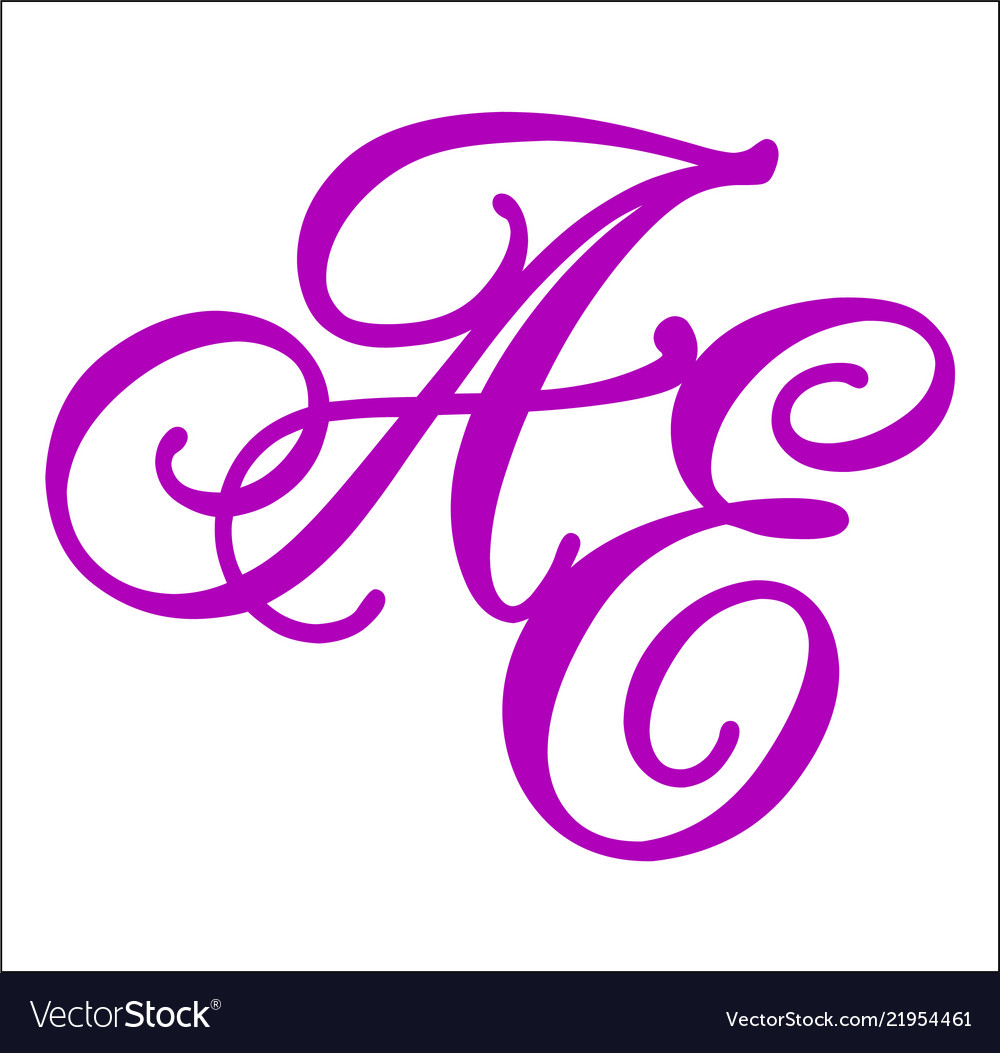 Violet monogram