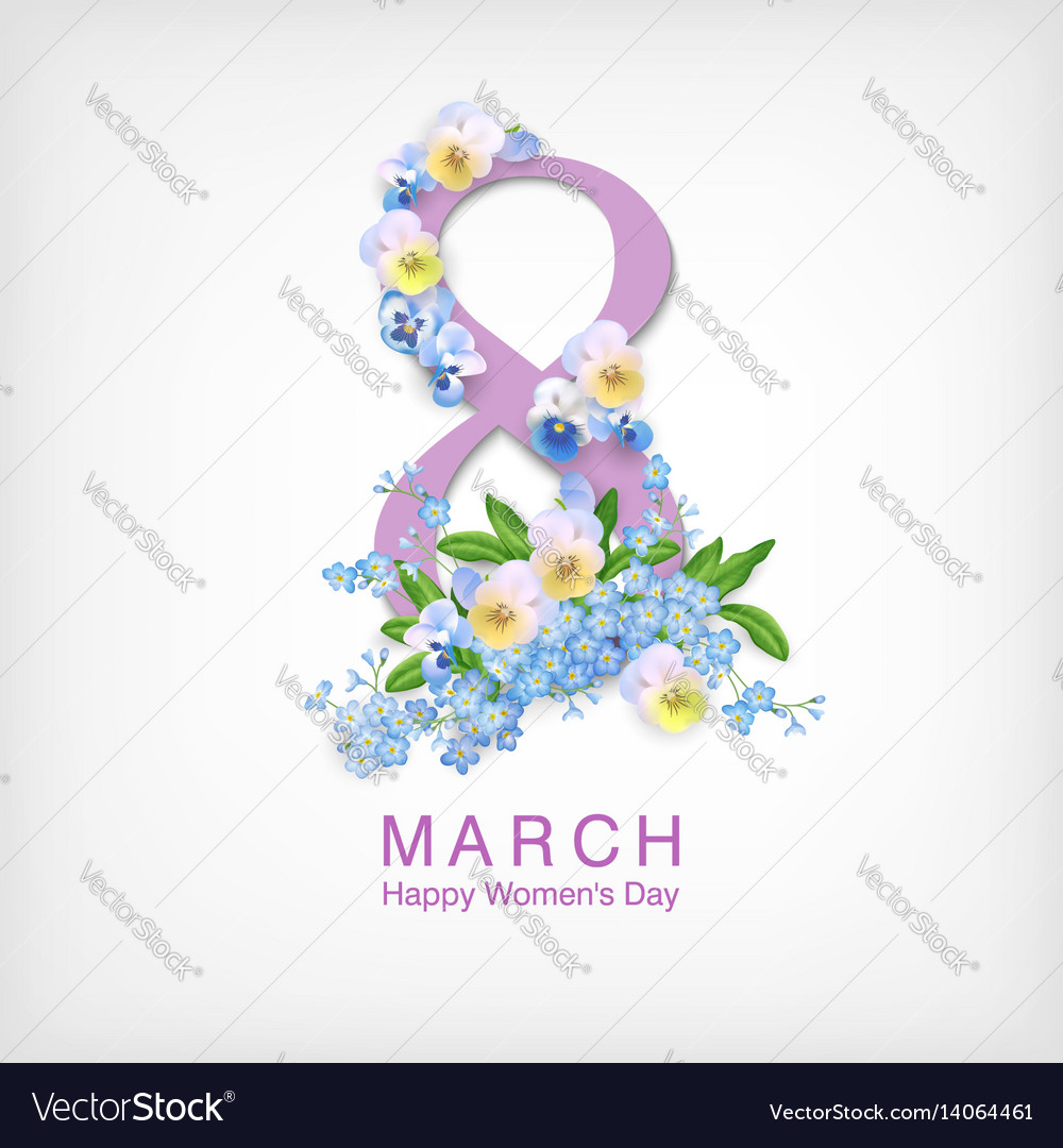 Women s day greeting card