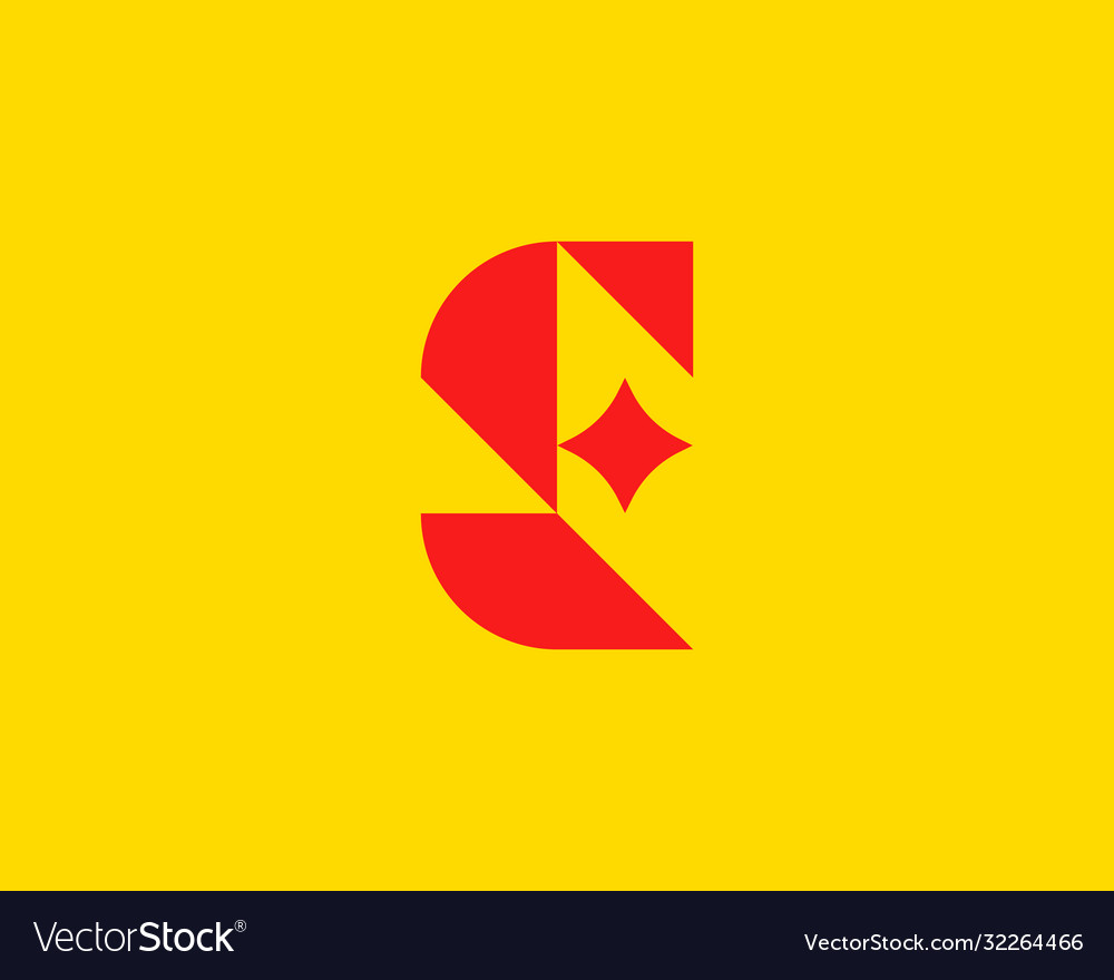 Abstract letter f or e logo icon design modern