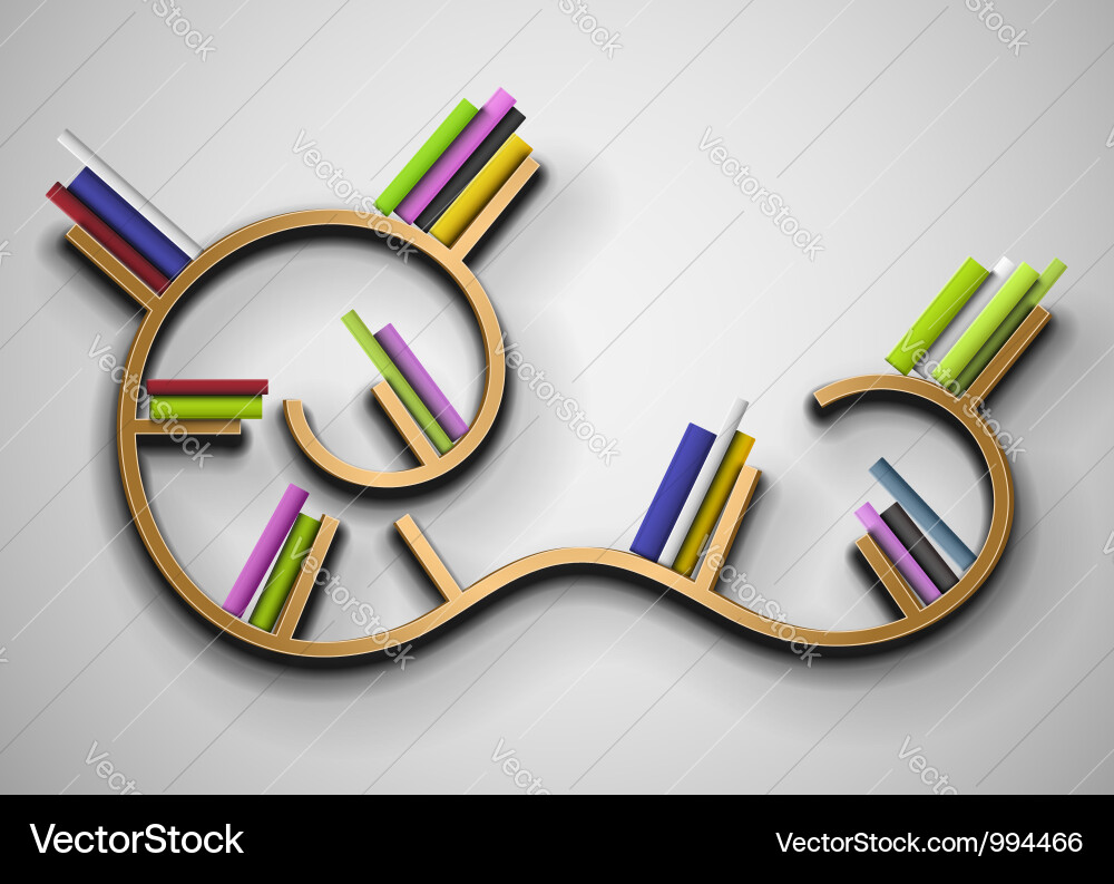Modern shelf Royalty Free Vector Image - VectorStock