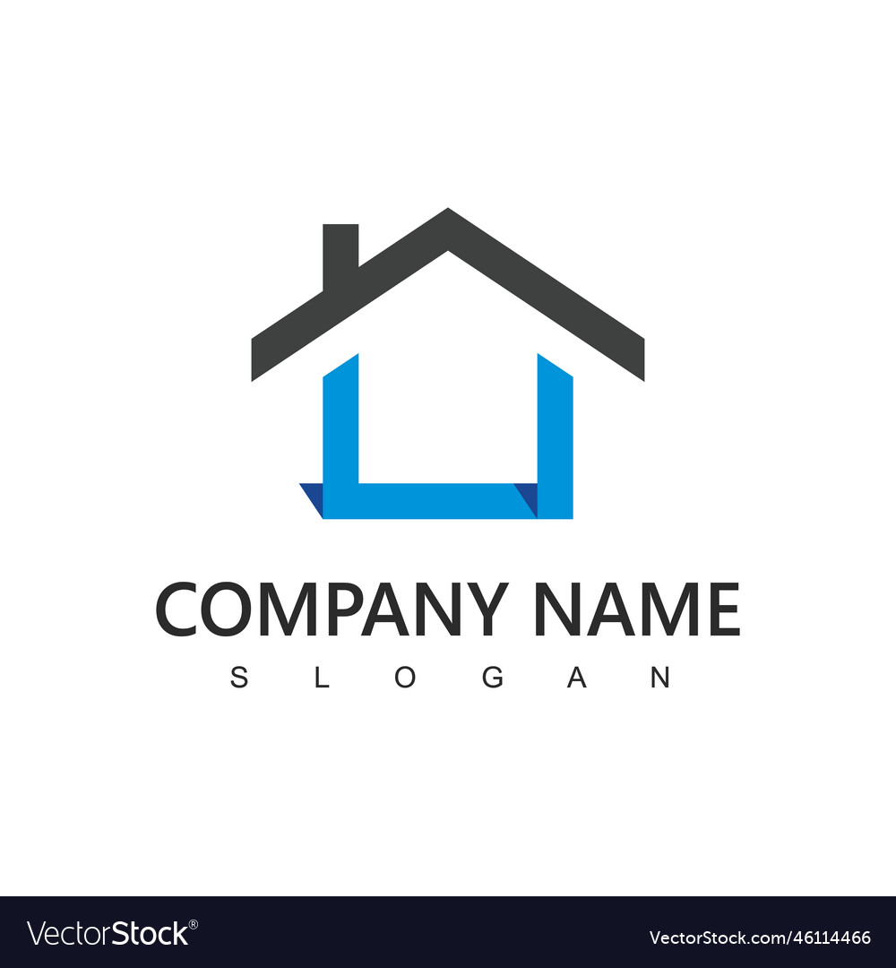 Real estate logo design template