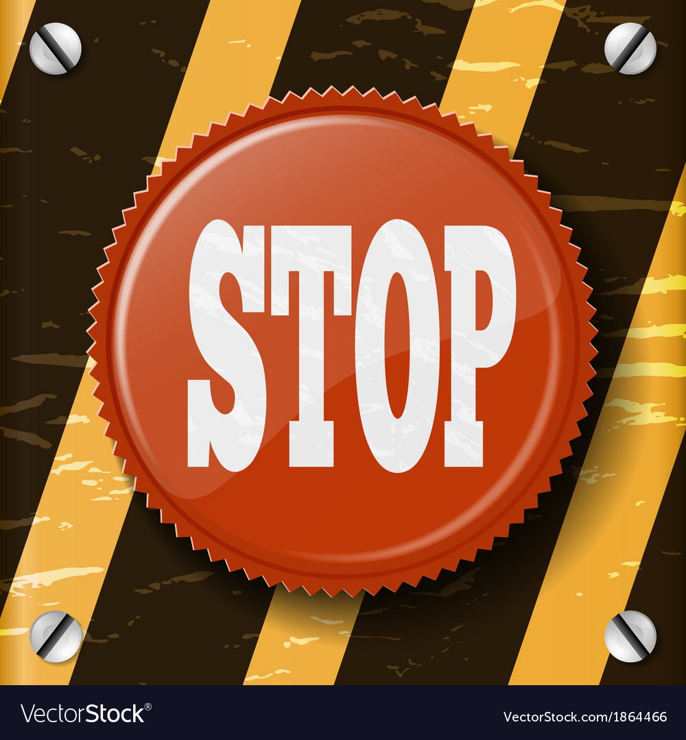 Red button on a tech background