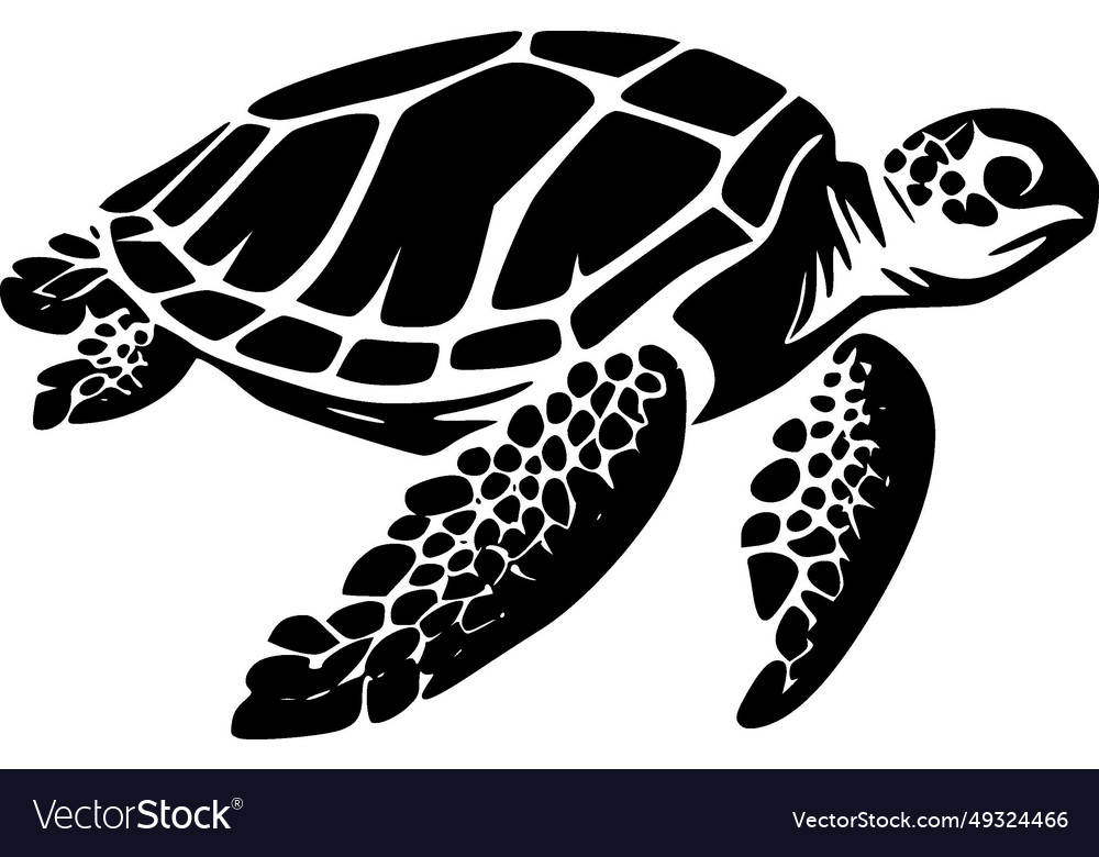 Sea turtle - high quality logo ideal Royalty Free Vector