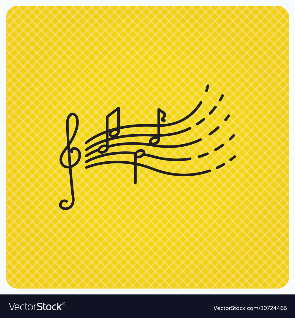 Songs For Kids Icon Musical Notes Melody Sign Vector Image