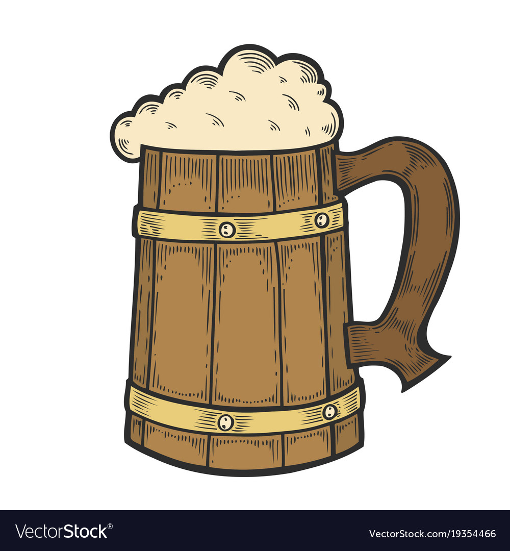 Holzhandwerk Bier oktoberfest Tasse