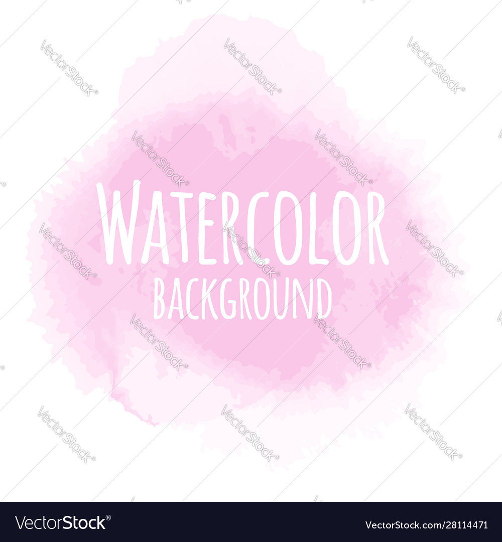 Abstract watercolor background pink color isolated