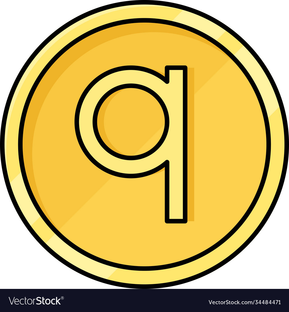 Albanian qindark coin icon currency albania