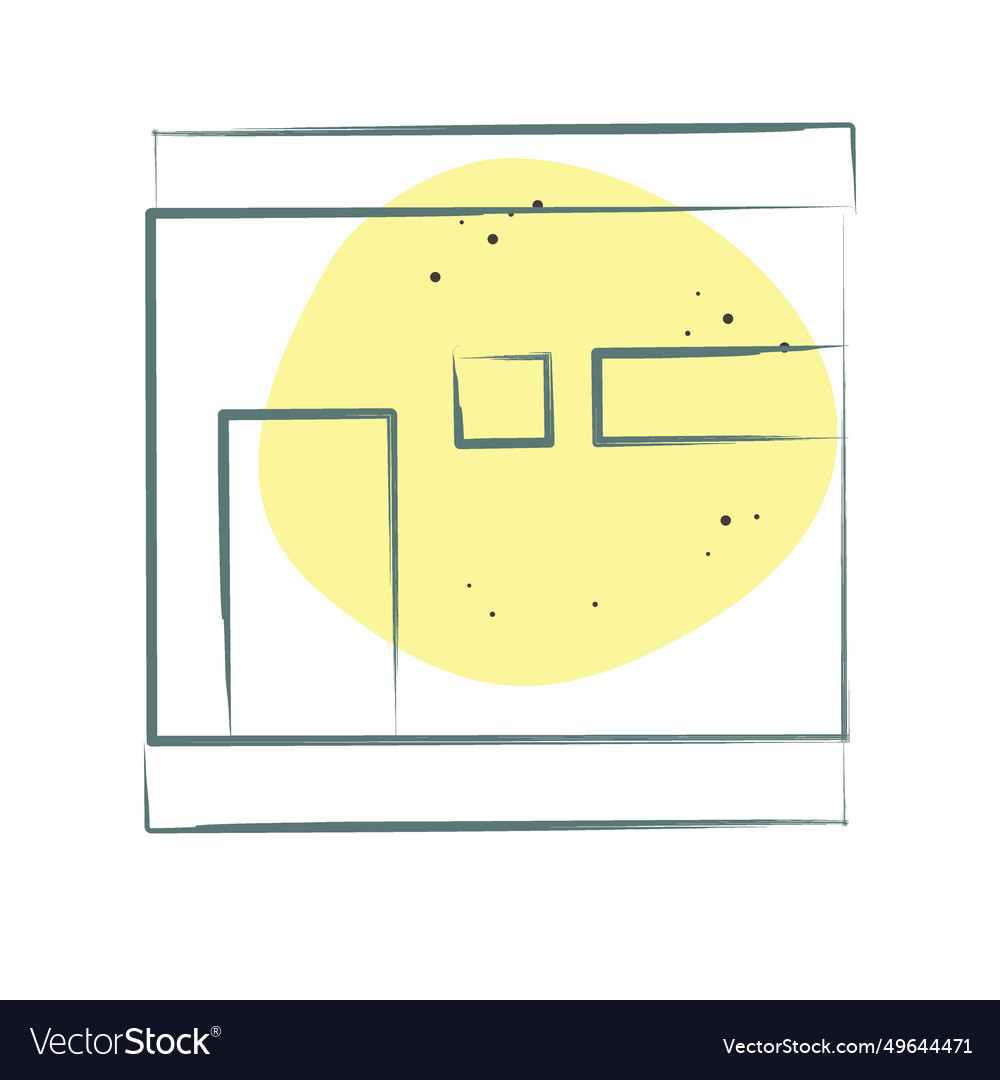 Icon kaaba related to ramadan symbol color spot