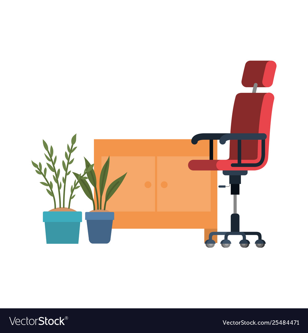 Office chair with white background