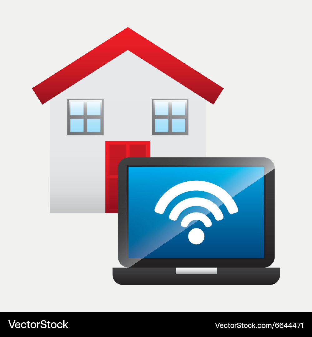 Smart house design Royalty Free Vector Image - VectorStock