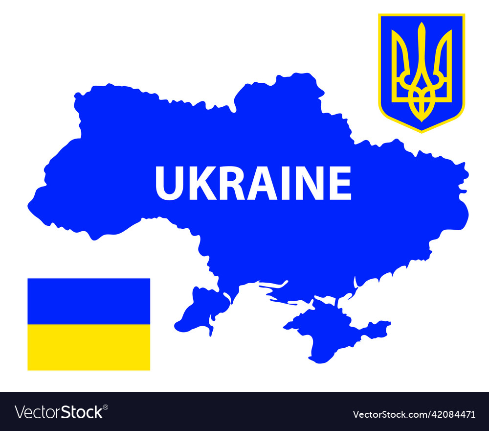 Ukraine image of the territory of the ukrainian Vector Image