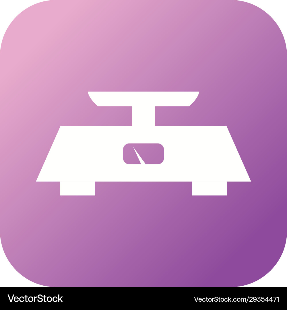 Unique measuring scale glyph icon Royalty Free Vector Image