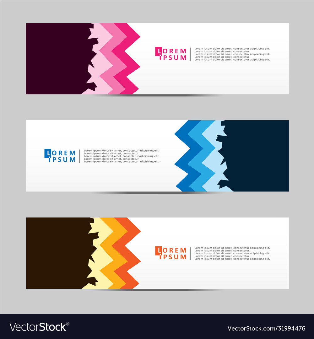 Abstract design banner web template