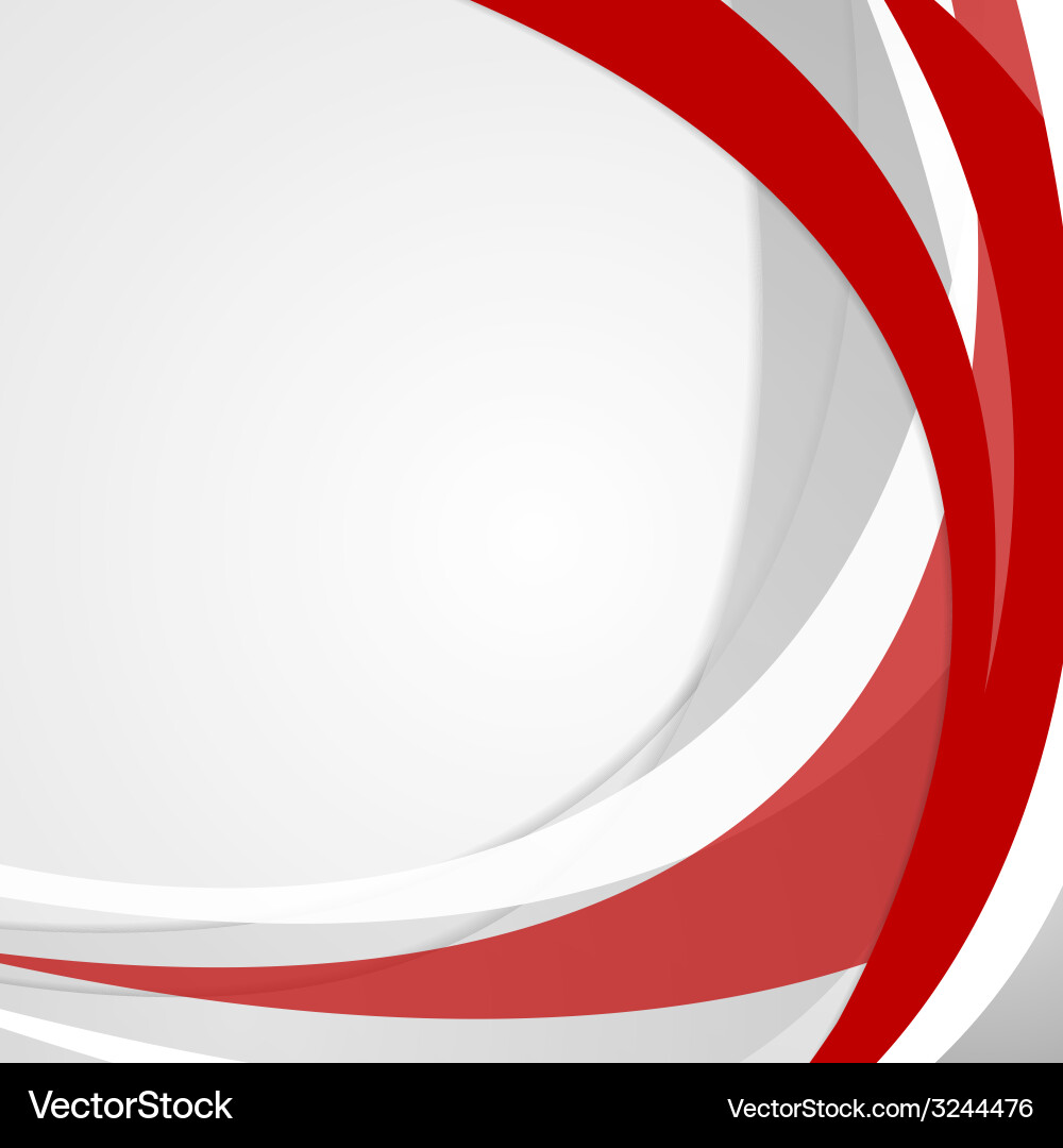 Abstract red wavy background Royalty Free Vector Image